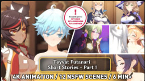 提瓦特扶她淫乱物语！Futa巨根爆操骚穴4K动画